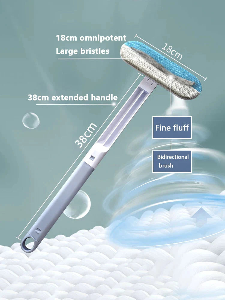 Multifunctional Pet Hair Remover Brush Long Handle Window Cleaning Brush Pet Fur Cleaning Tool Manual Cat Dog Hair Remover Brush WagsPaws