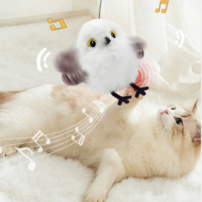 Fluttering and chirping bird cat toy PawsnHeart